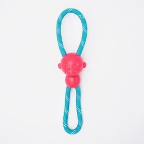 ZippyPaws - ZippyTuff Monkey RopeTugz - Pink