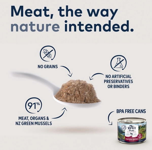 ZIWI Peak Grain Free Venison Recipe Canned Dog Food