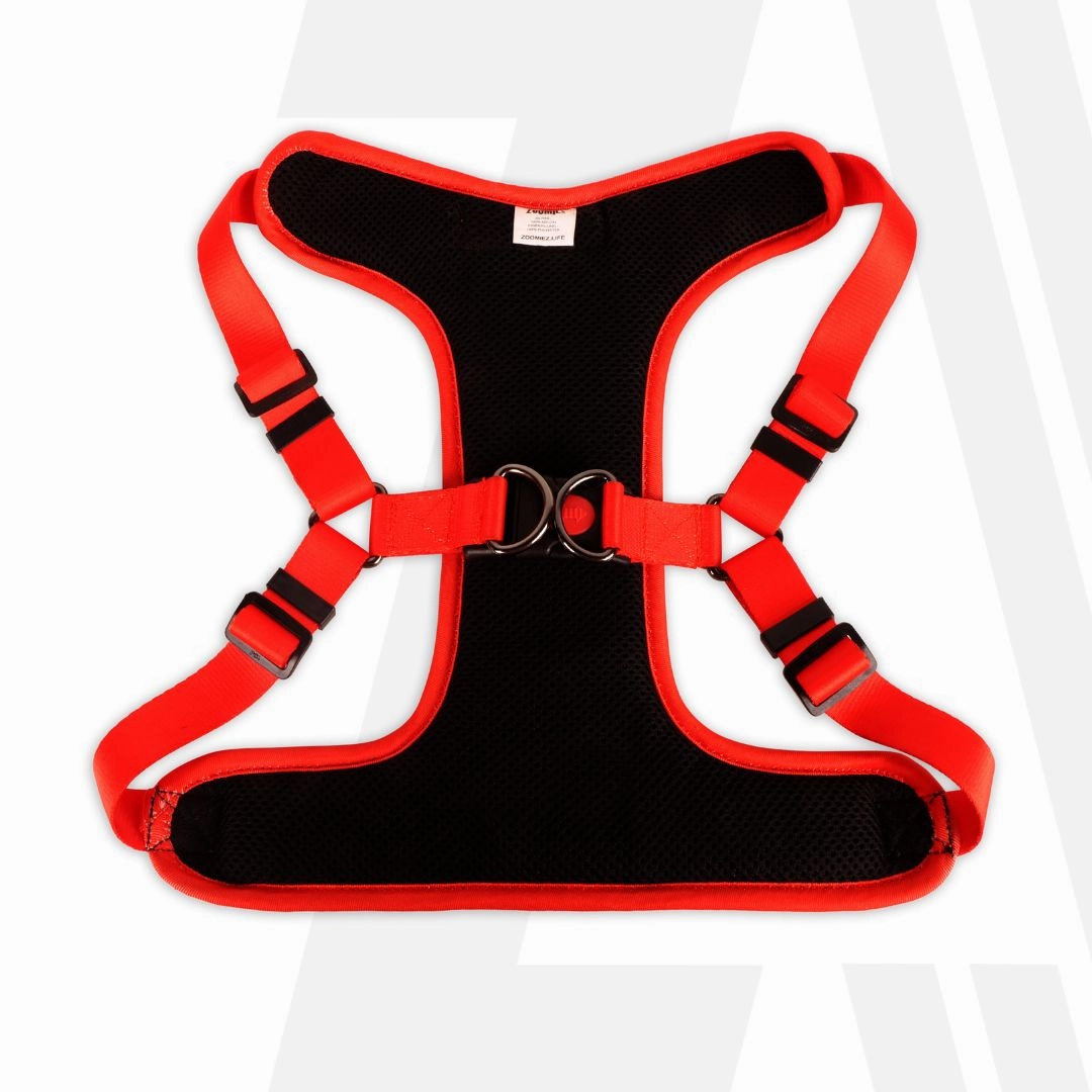Zoomiez Adjustable Splash Printed Step in Mesh Harness for Dogs