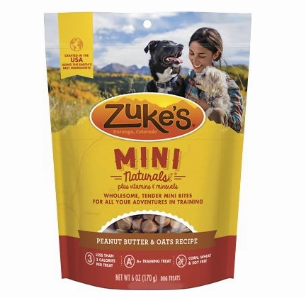 Zuke's Mini Naturals Peanut Butter & Oats Recipe