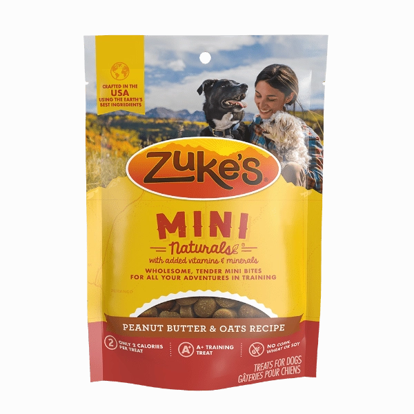 Zuke's Mini Naturals Peanut Butter & Oats Recipe Dog Treats